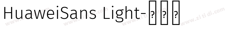 HuaweiSans Light字体转换
